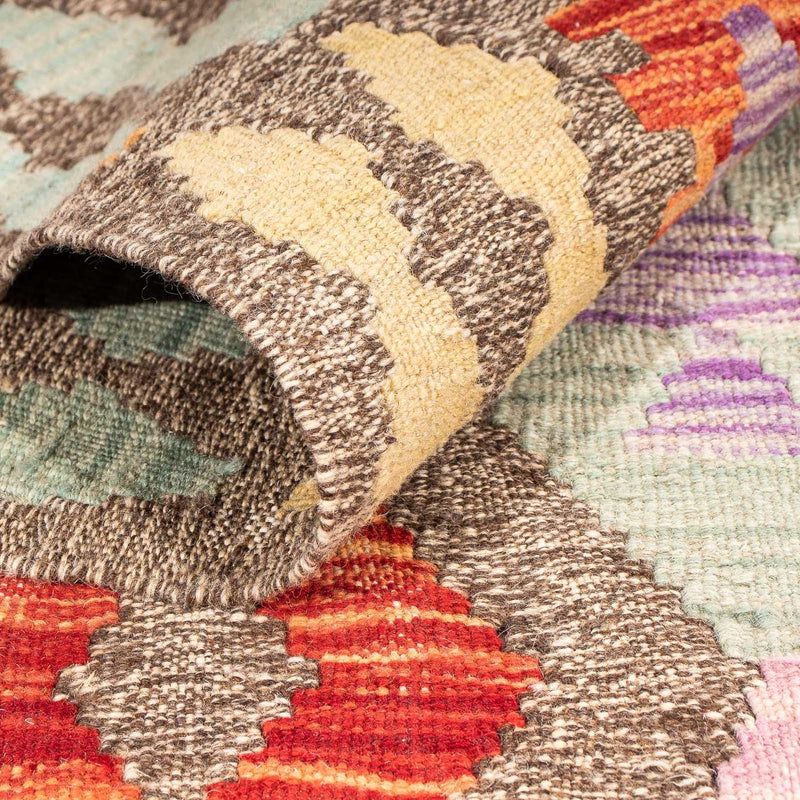 Kelim Carpet - Splash - 207 x 155 cm - flerfarvet