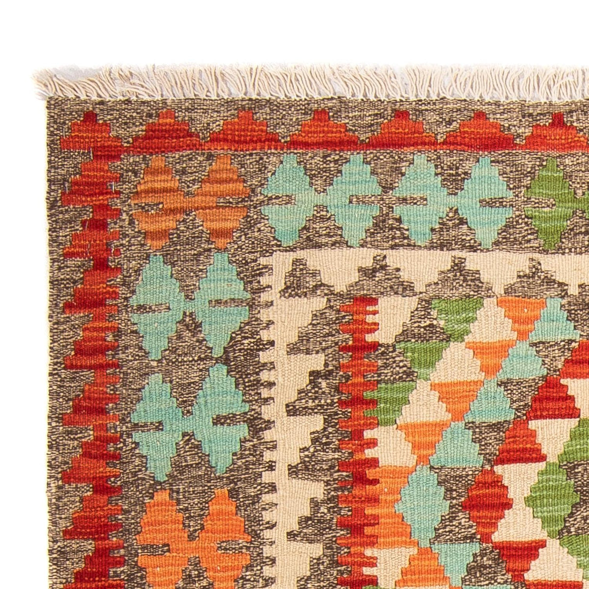 Kelim Carpet - Splash - 148 x 97 cm - flerfarvet