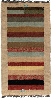 Nepal Tæppe - 140 x 70 cm - flerfarvet