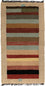 Nepal Tæppe - 140 x 70 cm - flerfarvet