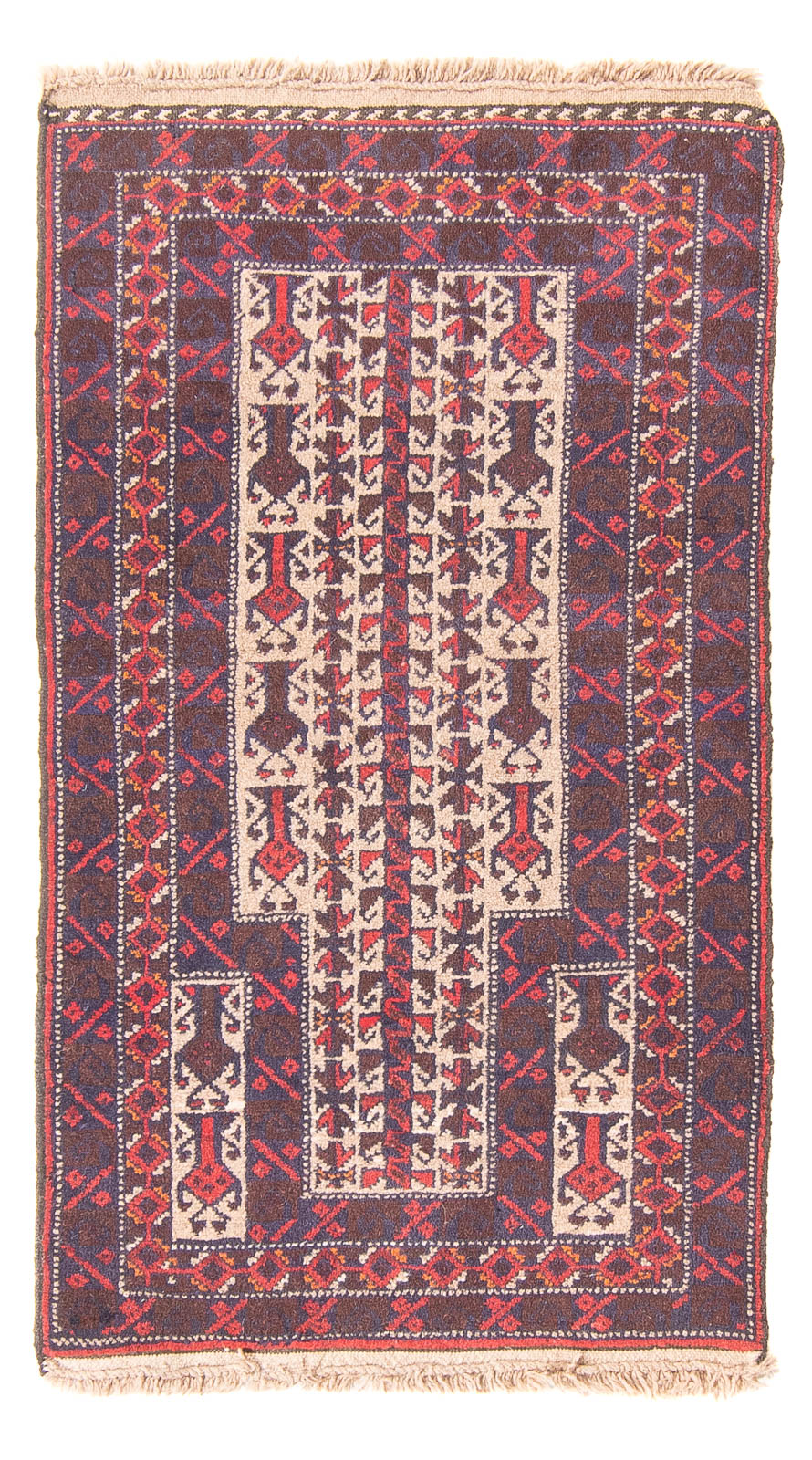Baluch-tæppe - Bøn tæppe - 113 x 62 cm - beige