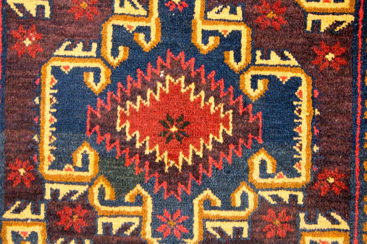 Baluch-tæppe - 129 x 77 cm - flerfarvet