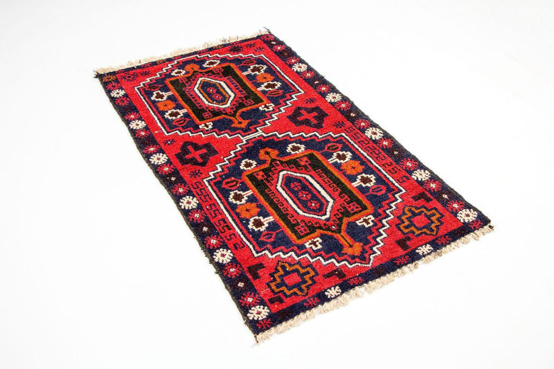 Baluch-tæppe - 135 x 78 cm - rød