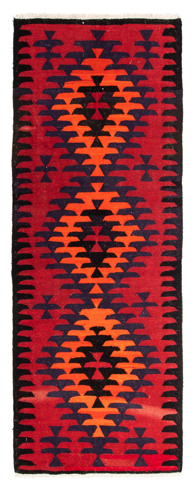 Løber Kelim-tæppe - gammelt - 320 x 120 cm - flerfarvet
