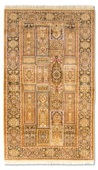 Silketæppe - Kashmir Silk - 158 x 93 cm - brun