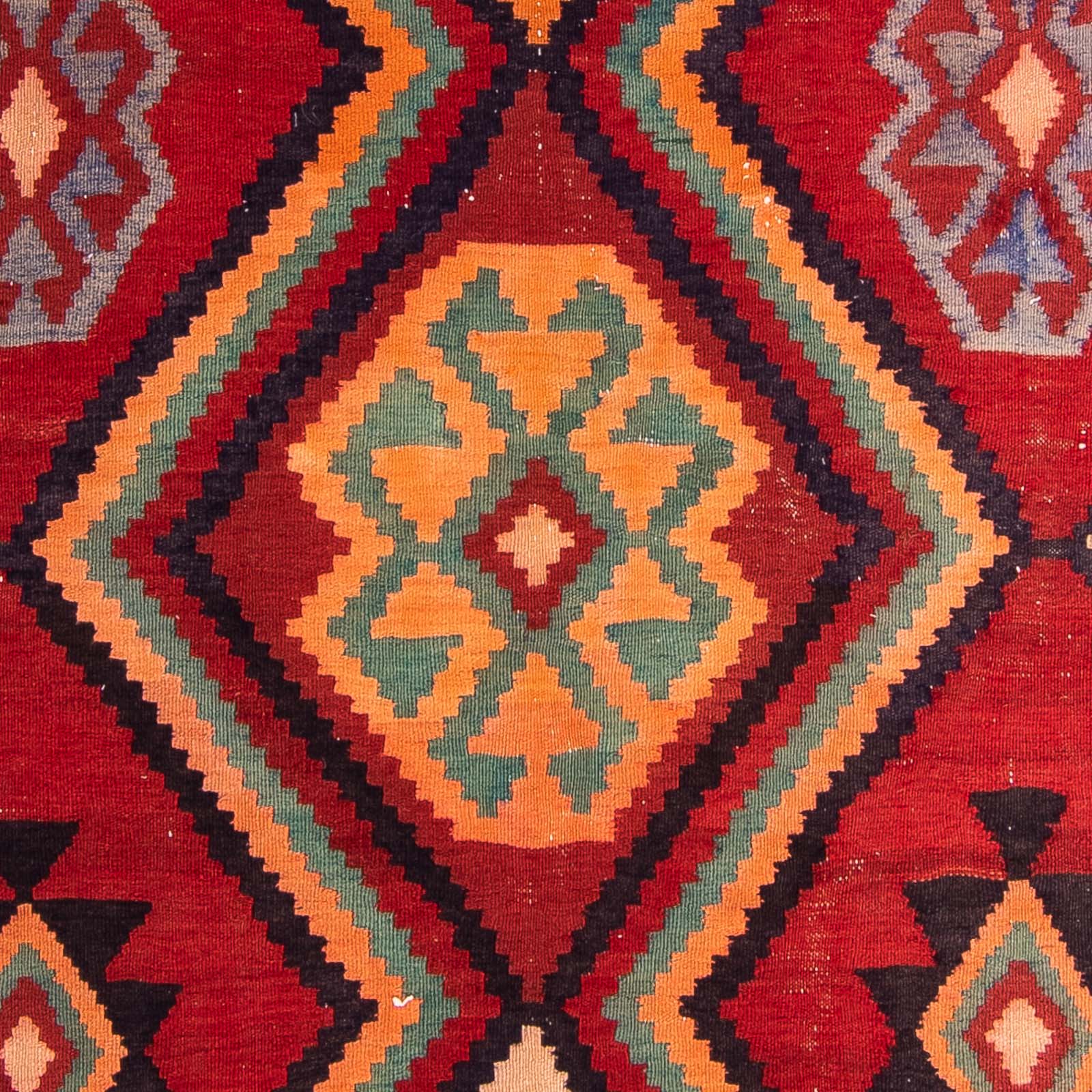 Løber Kelim-tæppe - gammelt - 350 x 135 cm - flerfarvet