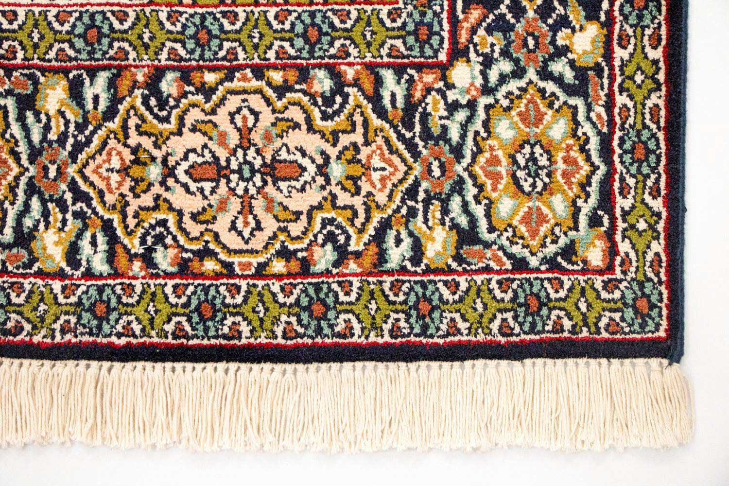 Silketæppe - Kashmir Silk - 157 x 93 cm - flerfarvet