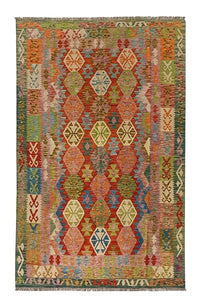 Kelim Carpet - Splash - 300 x 206 cm - flerfarvet