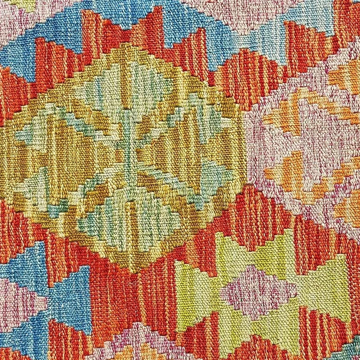 Kelim Carpet - Splash - 300 x 206 cm - flerfarvet