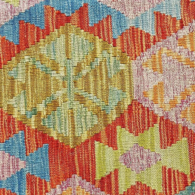 Kelim Carpet - Splash - 300 x 206 cm - flerfarvet