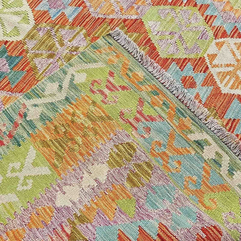 Kelim Carpet - Splash - 300 x 206 cm - flerfarvet
