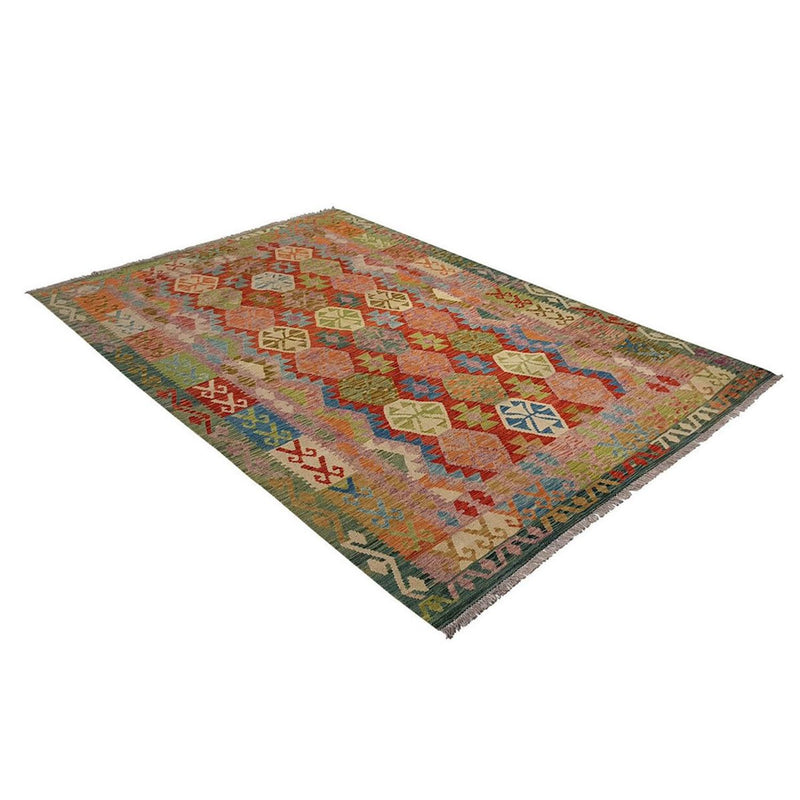 Kelim Carpet - Splash - 300 x 206 cm - flerfarvet