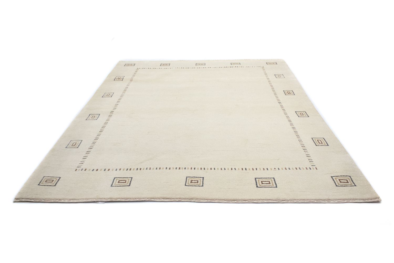 Gabbeh Tæppe - Loribaft Persisk - 246 x 192 cm - beige