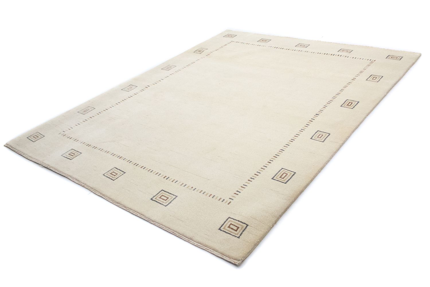 Gabbeh Tæppe - Loribaft Persisk - 246 x 192 cm - beige