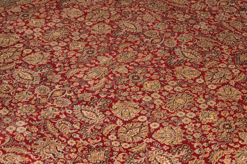 Silketæppe - Kashmir Silk - 311 x 211 cm - rød