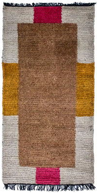 Nepal Tæppe - 140 x 70 cm - flerfarvet