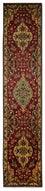 Løber Persisk tæppe - Tabriz - 385 x 73 cm - rød