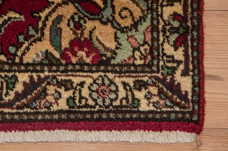 Løber Persisk tæppe - Tabriz - 385 x 73 cm - rød
