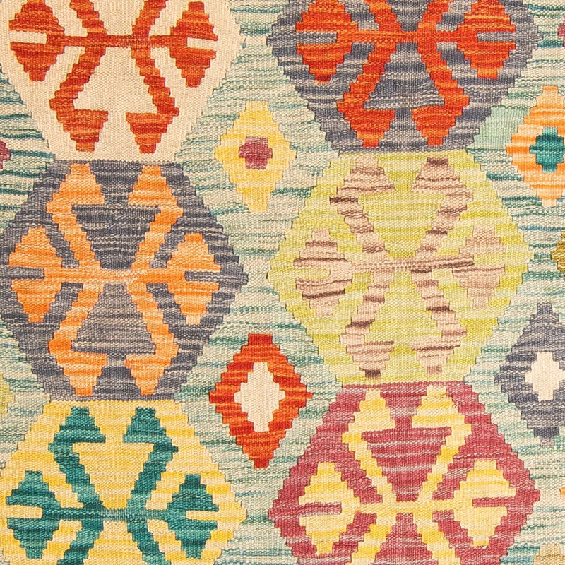 Kelim Carpet - Splash - 154 x 102 cm - flerfarvet