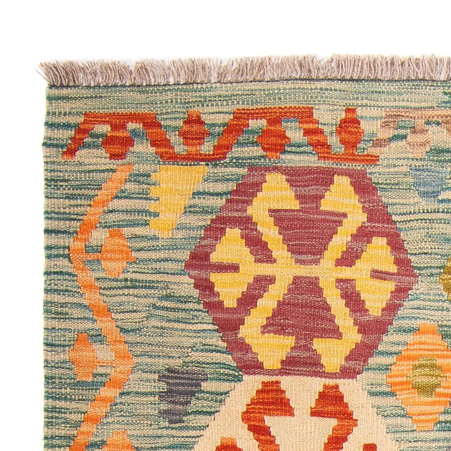 Kelim Carpet - Splash - 154 x 102 cm - flerfarvet