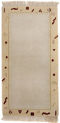 Nepal Tæppe - 140 x 70 cm - beige