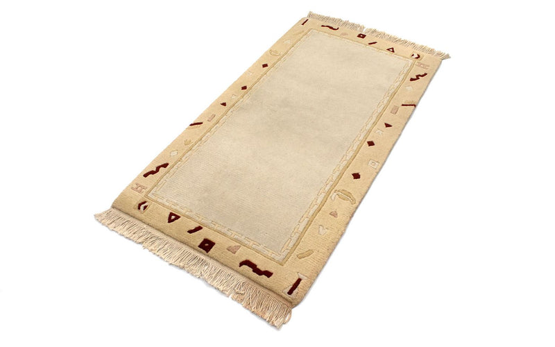 Nepal Tæppe - 140 x 70 cm - beige