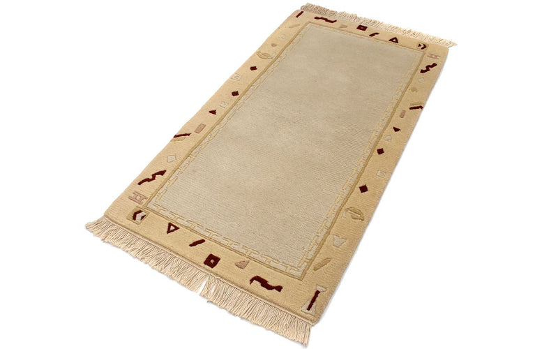 Nepal Tæppe - 140 x 70 cm - beige