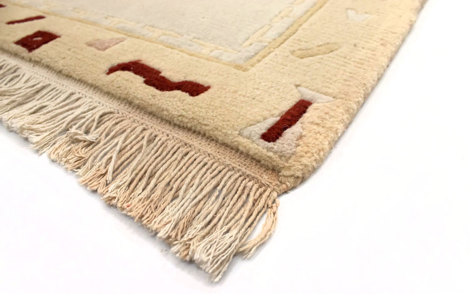 Nepal Tæppe - 140 x 70 cm - beige