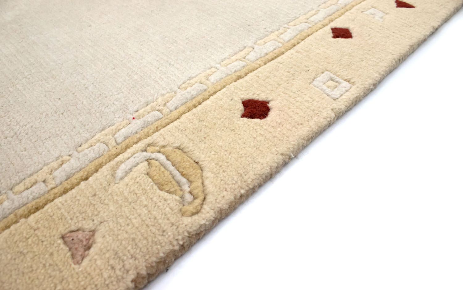 Nepal Tæppe - 140 x 70 cm - beige