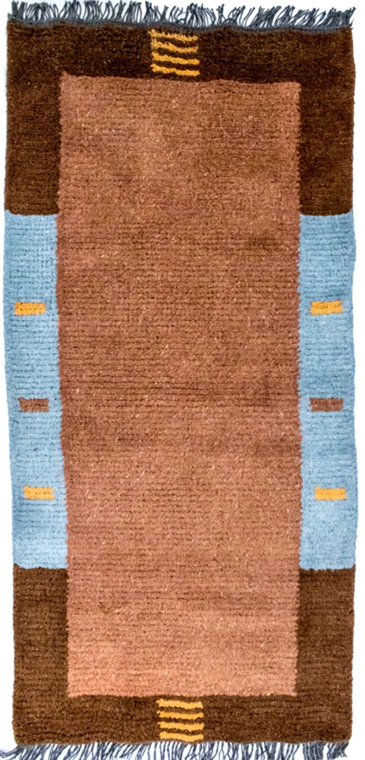 Nepal Tæppe - 140 x 70 cm - brun