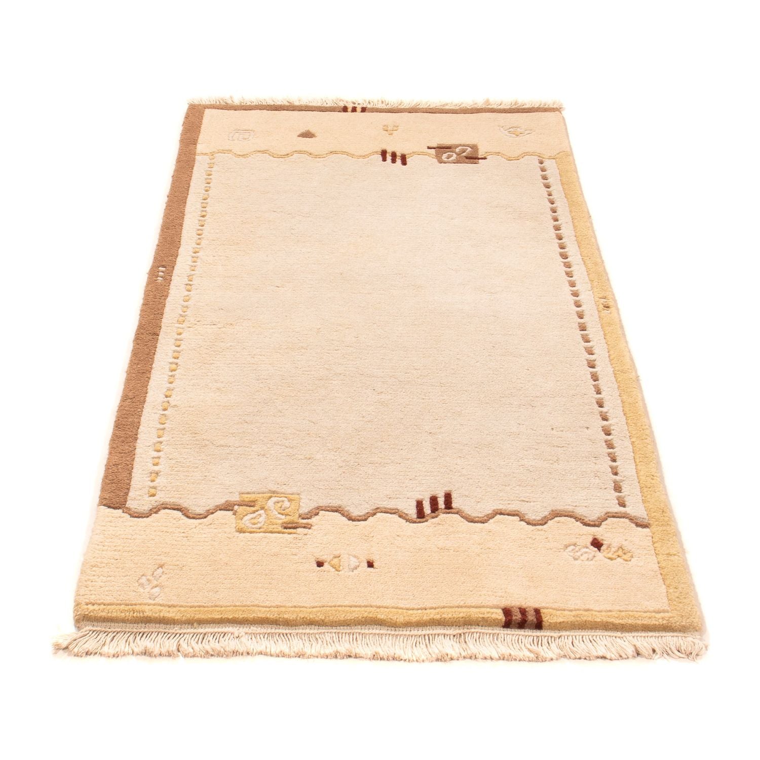 Nepal Tæppe - 140 x 70 cm - beige