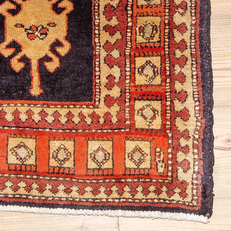 Løber Persisk tæppe - Nomadisk - 318 x 117 cm - mørkeblå