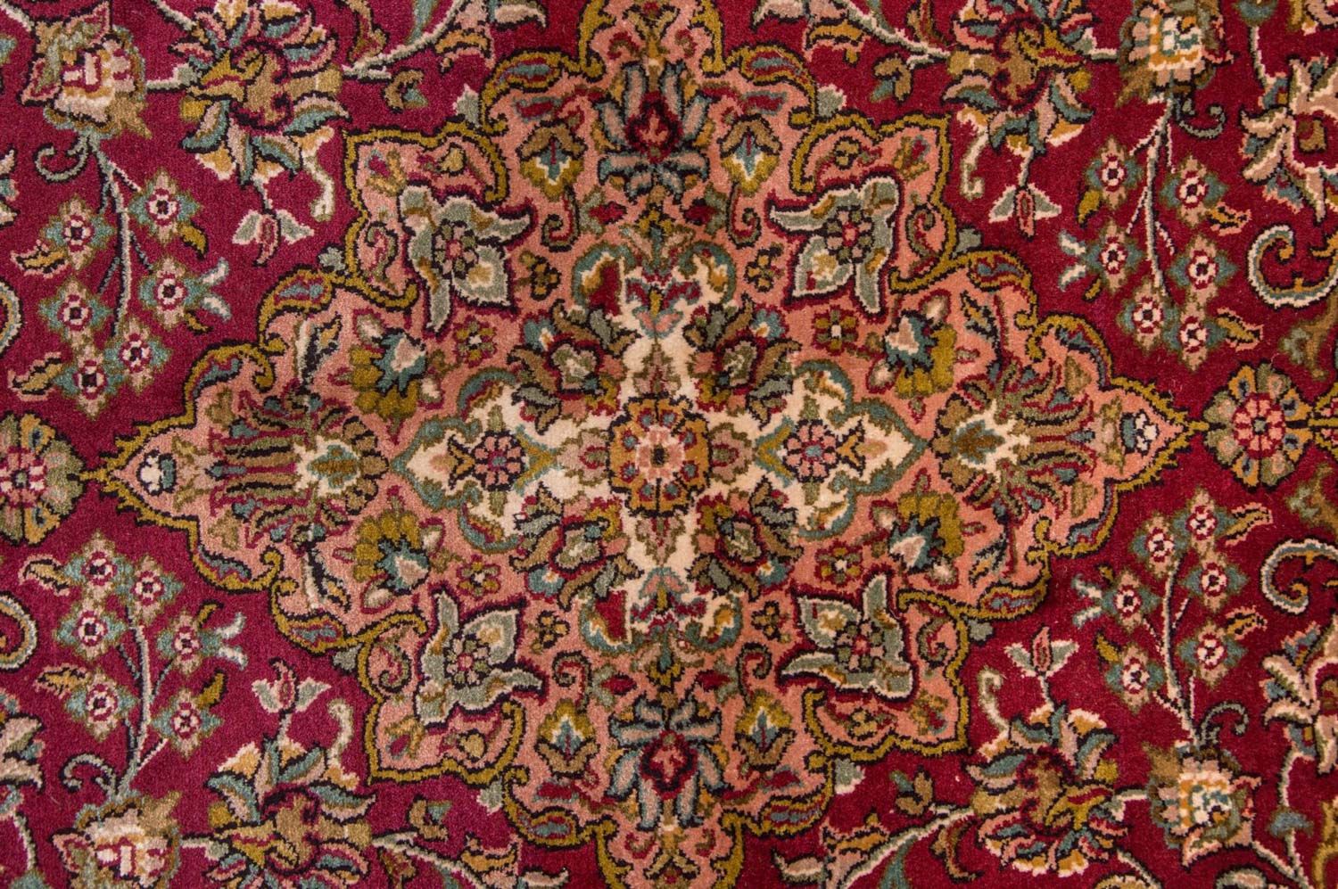 Silketæppe - Kashmir Silk - 218 x 157 cm - rød