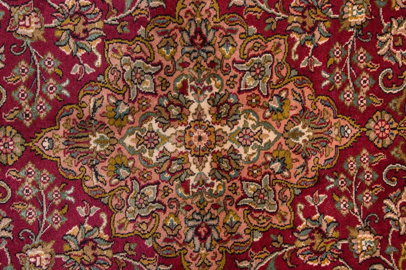 Silketæppe - Kashmir Silk - 218 x 157 cm - rød