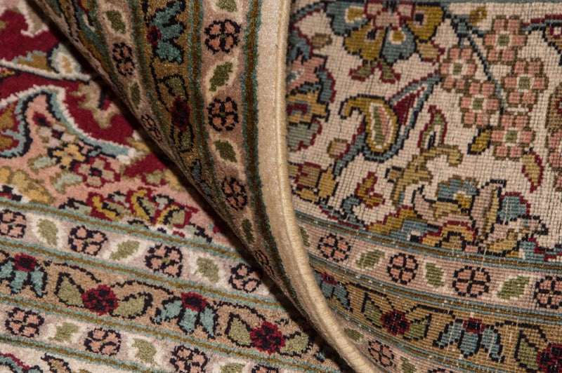 Silketæppe - Kashmir Silk - 218 x 157 cm - rød