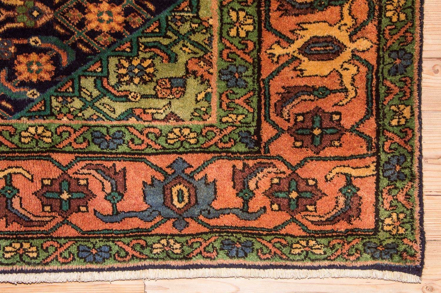Løber Persisk tæppe - Nomadisk - 284 x 143 cm - mørkeblå