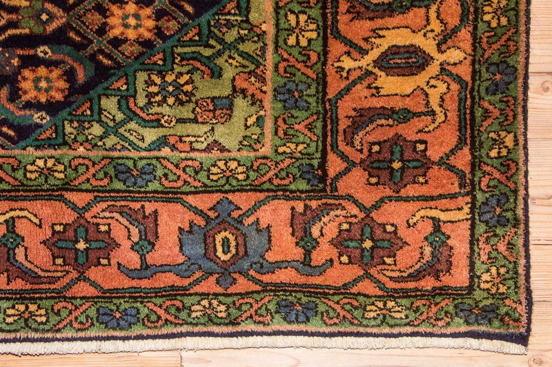 Løber Persisk tæppe - Nomadisk - 284 x 143 cm - mørkeblå