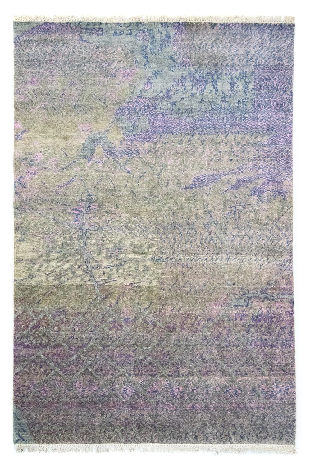 Designer tæppe - 246 x 177 cm - flerfarvet