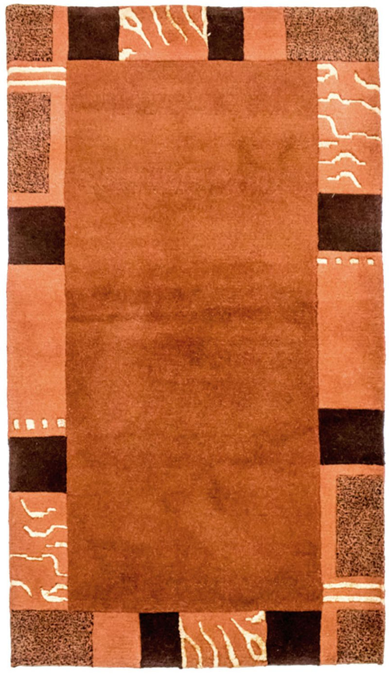 Nepal Tæppe - 157 x 90 cm - terrakotta