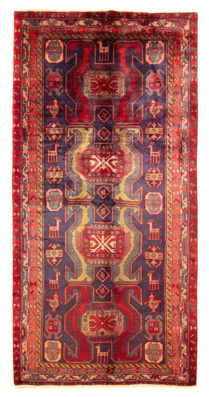 Løber Persisk tæppe - Nomadisk - 298 x 148 cm - rød