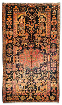 Persisk tæppe - Nomadisk - 306 x 158 cm - mørkeblå