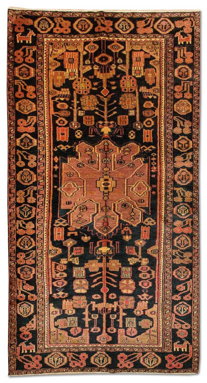 Persisk tæppe - Nomadisk - 300 x 150 cm - blå