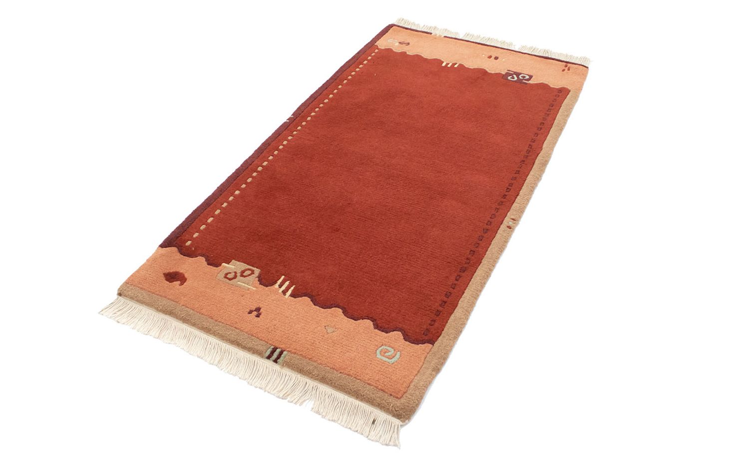 Nepal Tæppe - 140 x 70 cm - orange