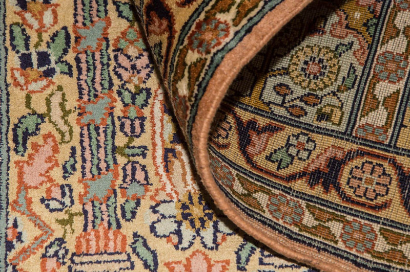 Silketæppe - Kashmir Silk - 184 x 124 cm - flerfarvet