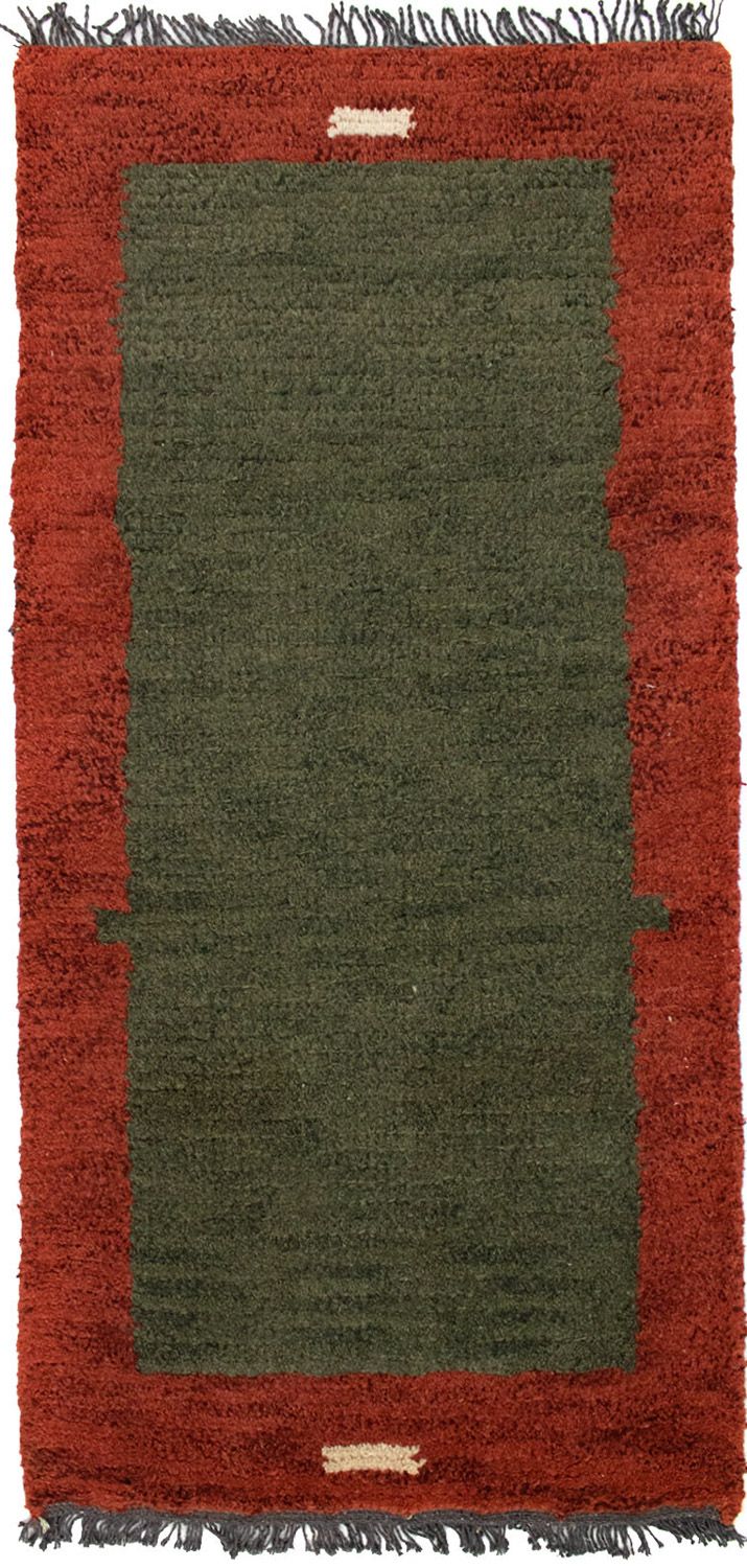 Nepal Tæppe - 140 x 70 cm - grøn