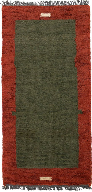 Nepal Tæppe - 140 x 70 cm - grøn