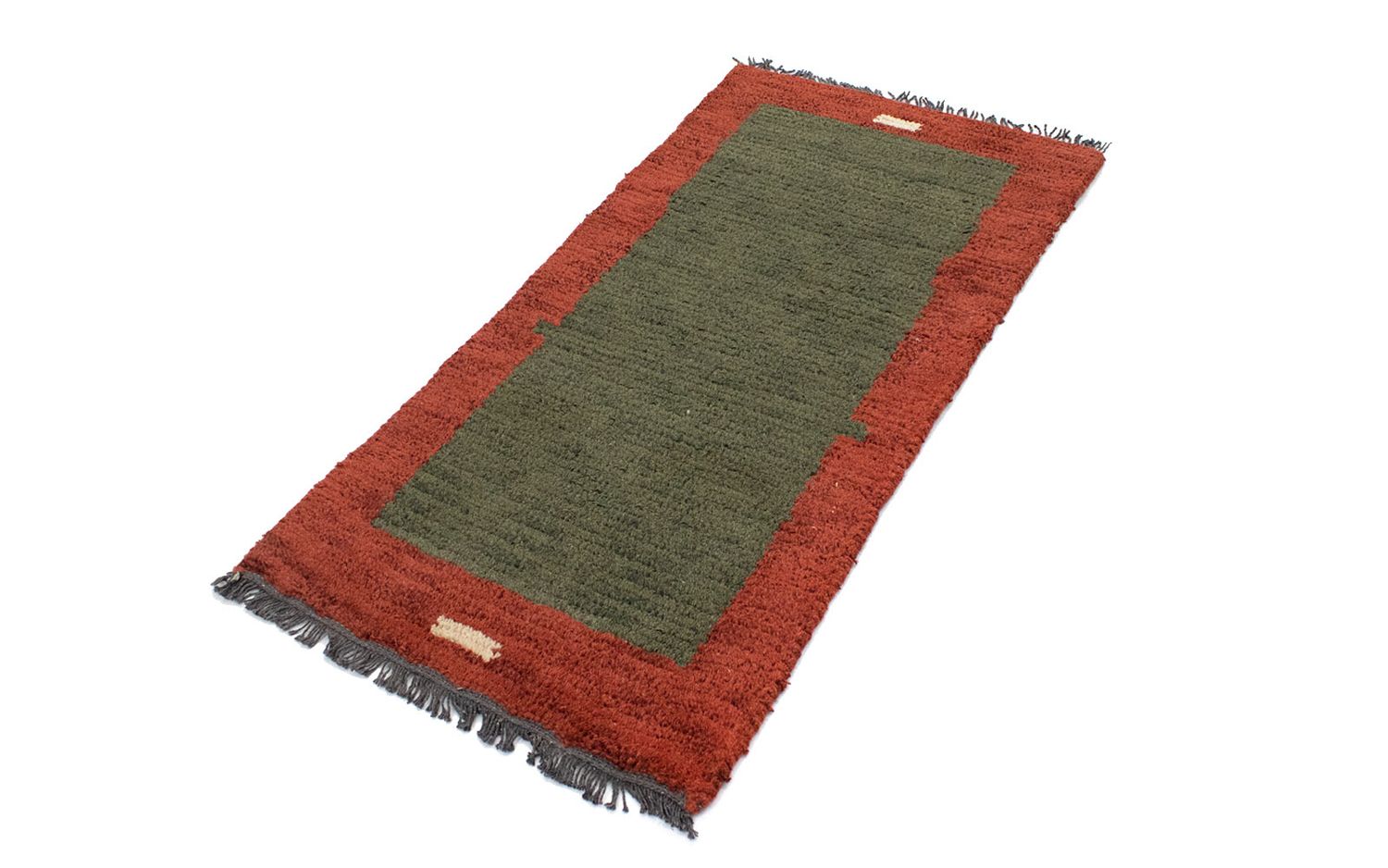 Nepal Tæppe - 140 x 70 cm - grøn