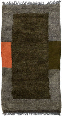 Nepal Tæppe - 140 x 70 cm - grøn