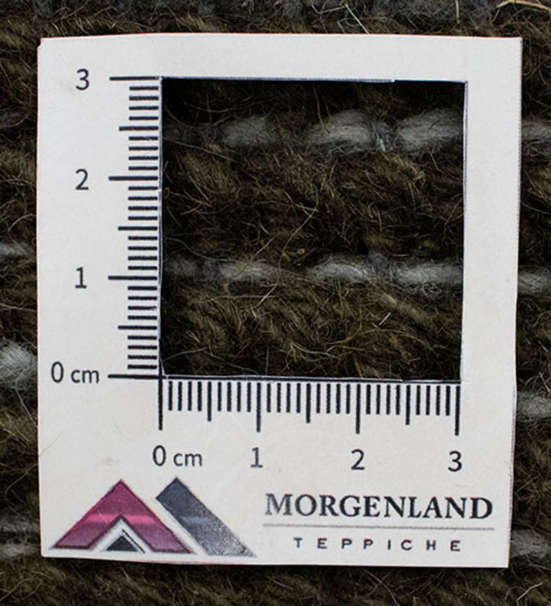 Nepal Tæppe - 140 x 70 cm - mørkegrøn