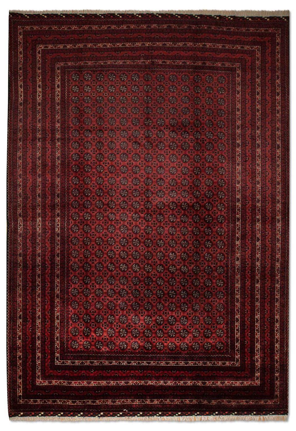 Afghansk tæppe - Bukhara - 299 x 195 cm - rød